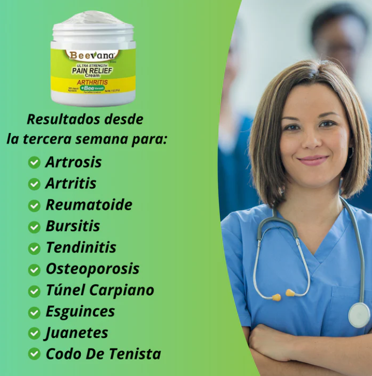 BEEVANA BEE VENOM CREMA PARA TERAPIA DE HUESOS Y ARTICULACIONES