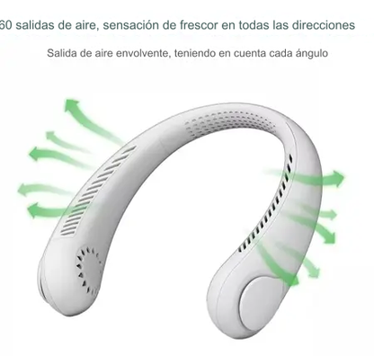 Ventilador cuello portátil 3 velocidades